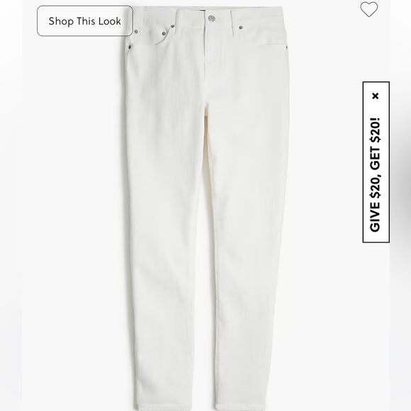 NWT! J.Crew Factory Straight-fit white jean in signature flex. 36/30. $98 - Picture 1 of 7